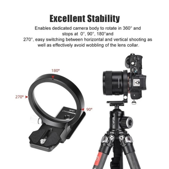 Rotatable Lens Collar Mount Plate LS-75